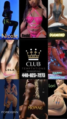 “CLUB TEMPTATIONS” Cleveland’s Largest Provider!!! Escorts